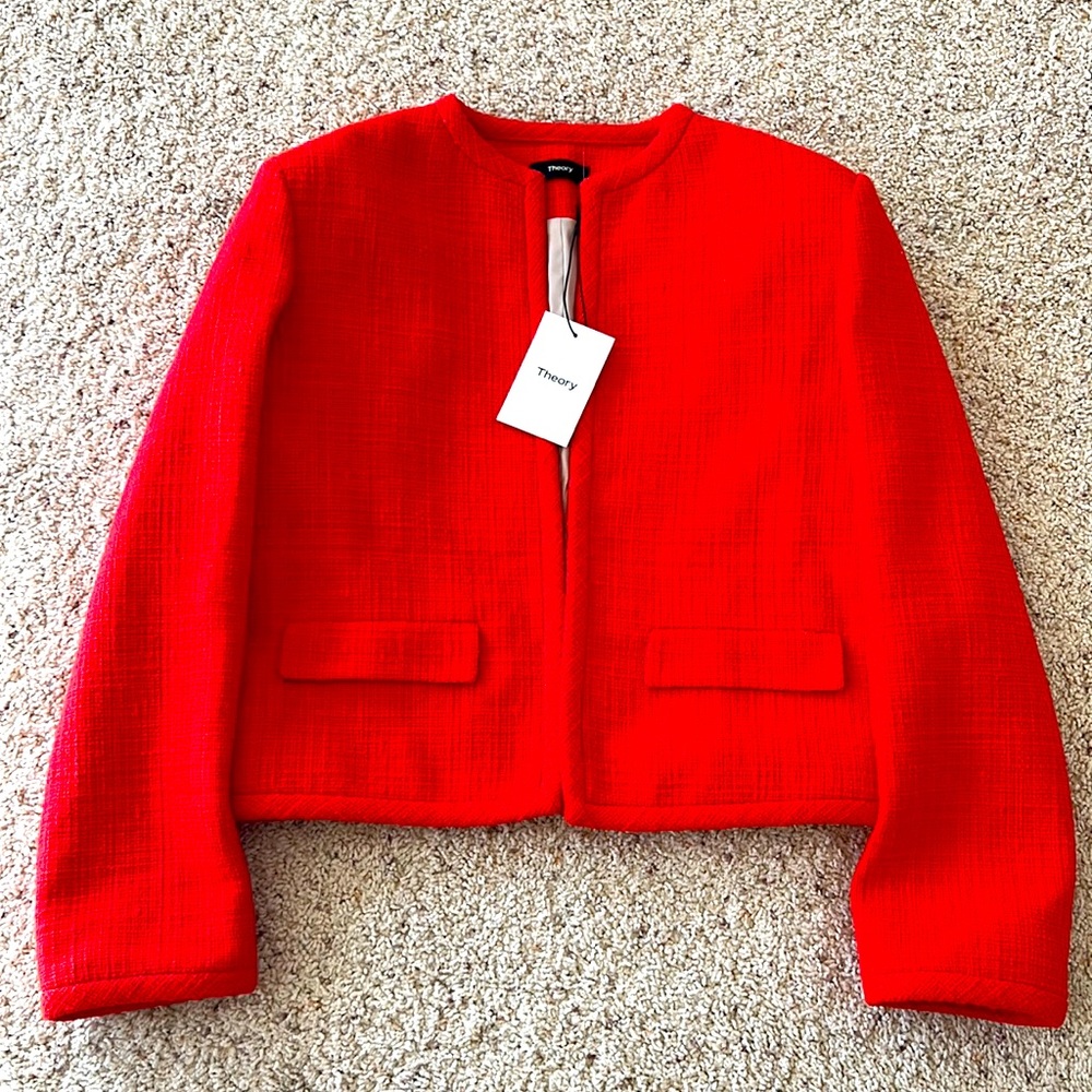 Theory Vibrant Red Women's Blazer